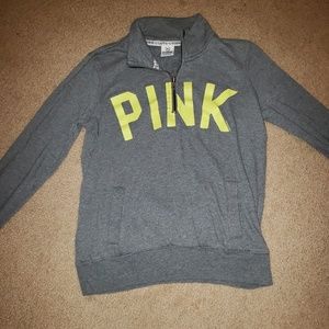Pink half zip